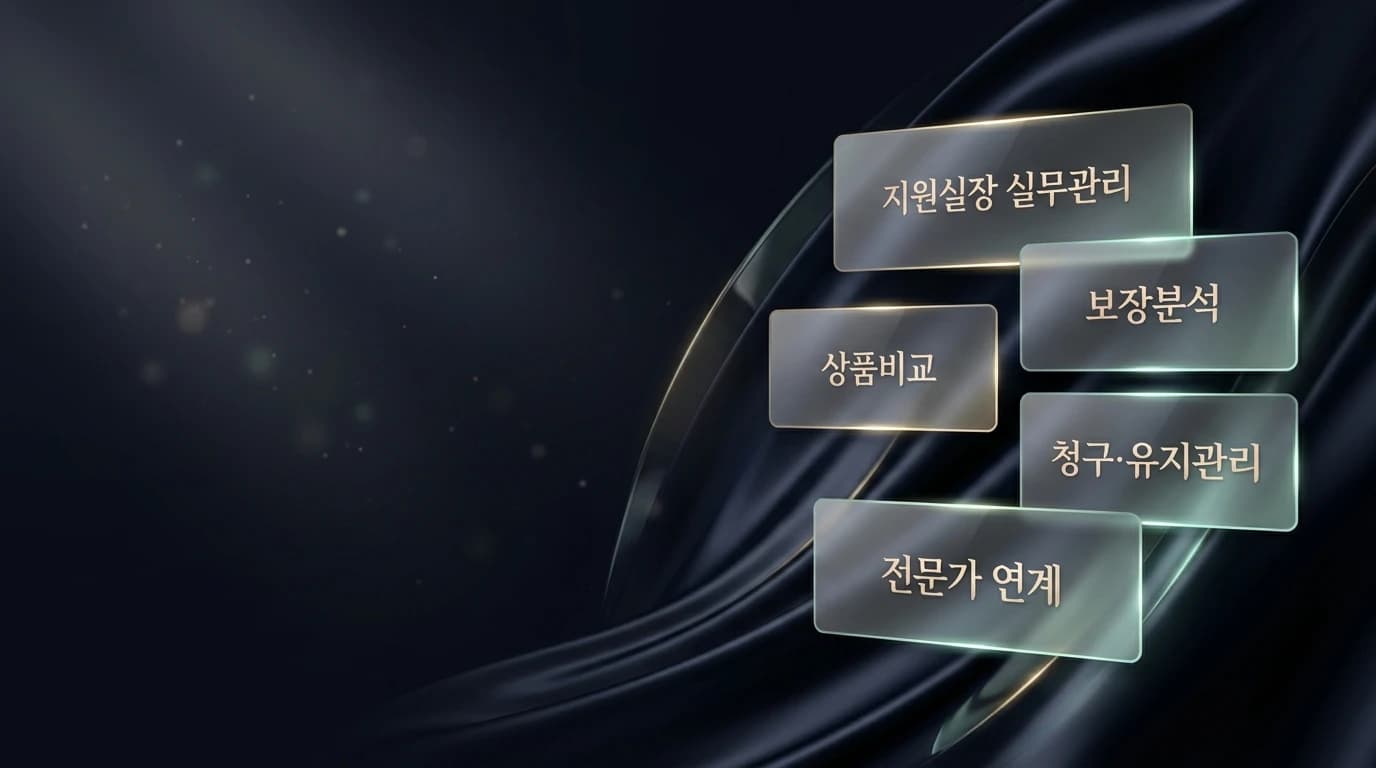 반복 업무를 지원하는 공통 시스템 항목을 정리한 그래픽